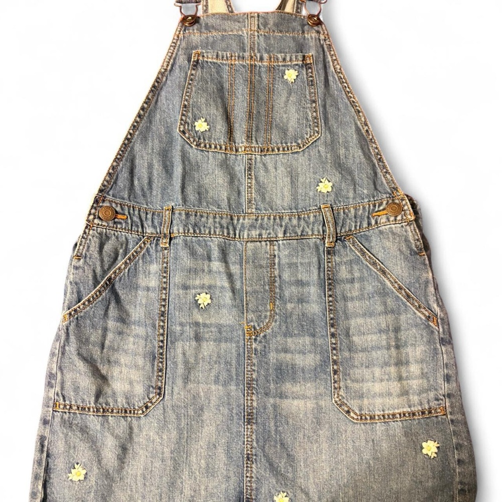 OshKosh B'gosh Denim Overalls with Floral Accents
